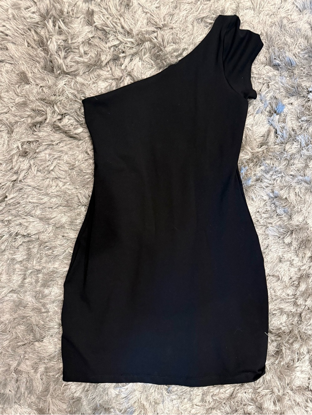 Susana Monaco Black One-Shoulder Bodycon Dress